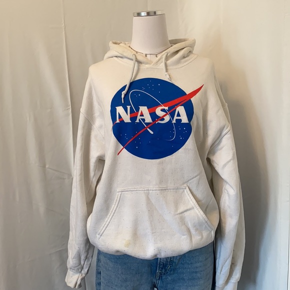 White NASA Hoodie - Picture 2 of 4